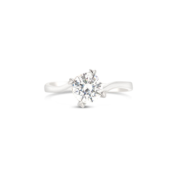 Heart Shaped Four Prong Lab Grown Diamond Setting