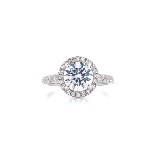 Halo Lab Grown Diamond Engagement Ring
