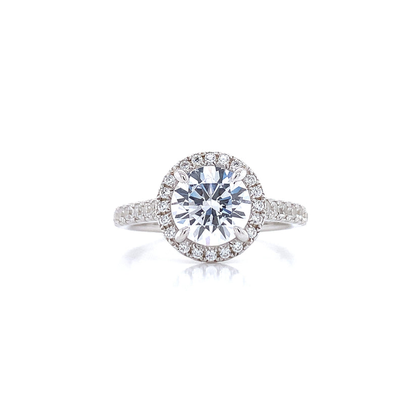 Halo Lab Grown Diamond Engagement Ring
