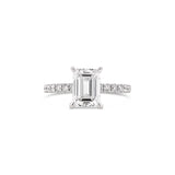 Timeless Emerald Cut Lab Grown Diamond Engagement Ring