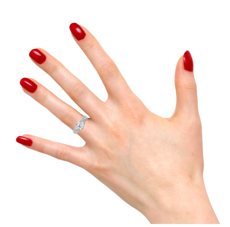 Antique Style Lab Grown Diamond Engagement Ring