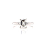 Classic Emerald Cut Solitaire Lab Grown Diamond Engagement Ring