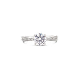 Tapered Lab Grown Diamond Band Engagement Ring