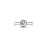 Bezel Setting Lab Grown Diamond Engagement Ring