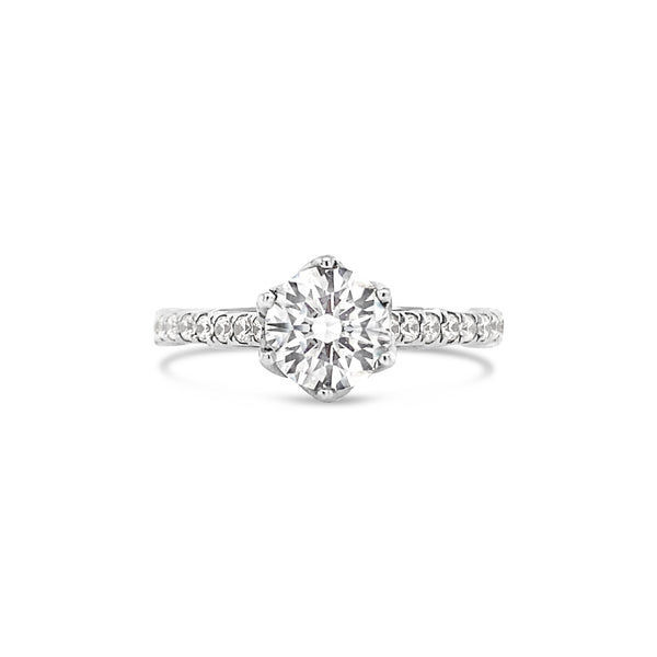 Crown Lab Grown Diamond Engagement Ring