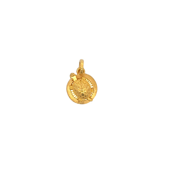 Golden Turtle Pendant