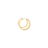 Elegant Diamond Cut Gold Earrings
