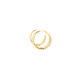 Elegant Diamond Cut Gold Earrings