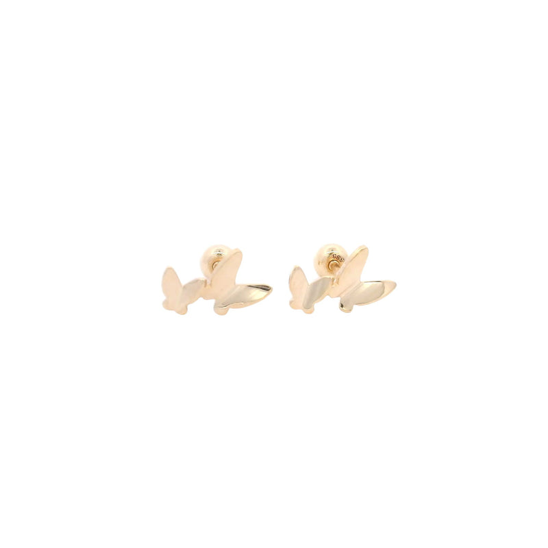 Golden Butterfly Earrings