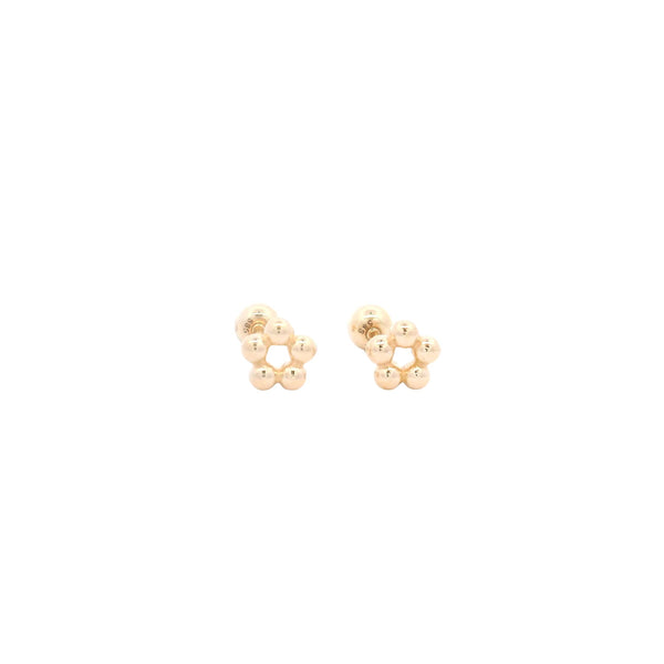 Elegant Gold Cluster Earrings