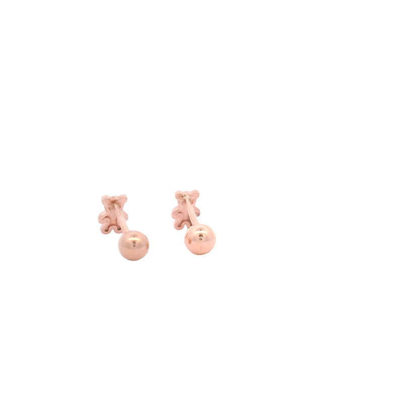 Charming Bear Stud Earrings