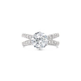 Six Prong Split Twisted Shank Lab Grown Diamond Ring