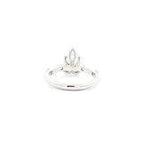 Pear Cut Diamond Engagement Ring With Spaced Diamond Band, Sydney Engagement Ring 
