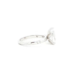 Pear Cut Diamond Engagement Ring With Spaced Diamond Band, Sydney Engagement Ring 