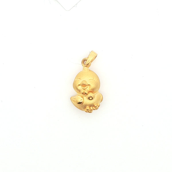 24k Cute Rooster Pendant, Gold Jewellery Sydney Australia 