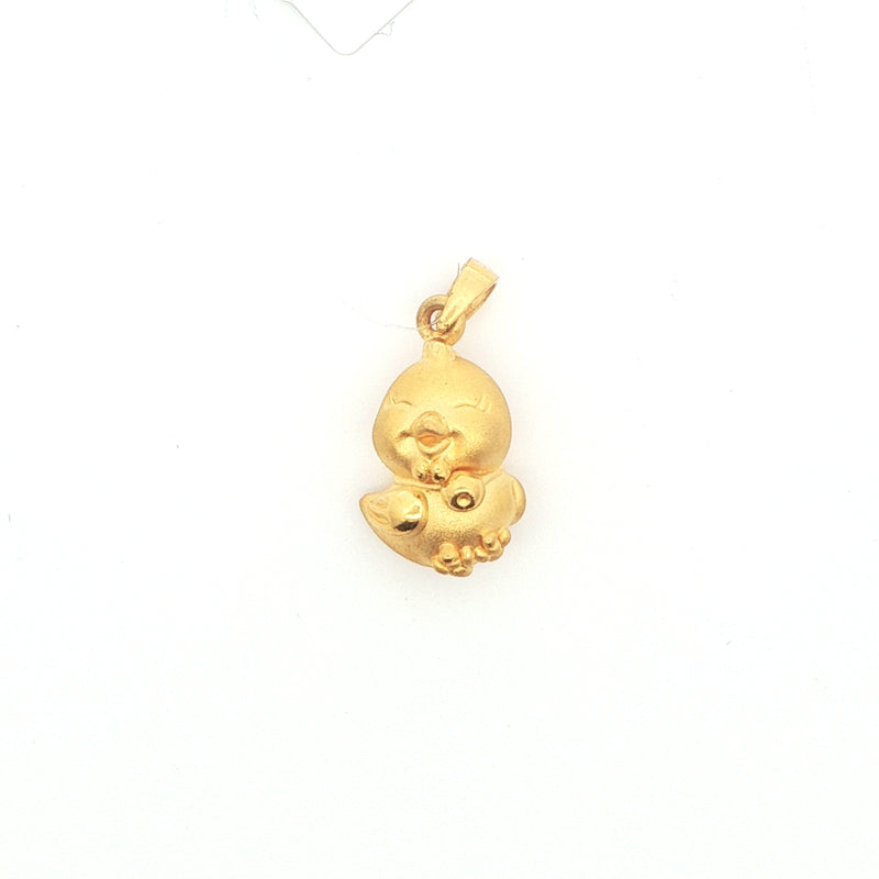24k Cute Rooster Pendant, Gold Jewellery Sydney Australia 