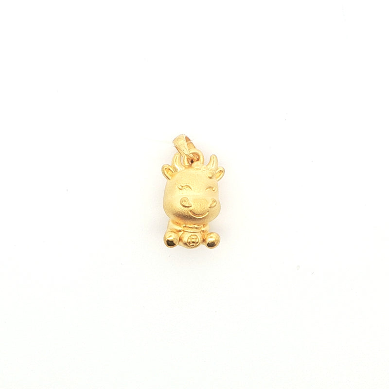 24k Year Of Ox Pendant, Gold Jewellery Sydney Australia 