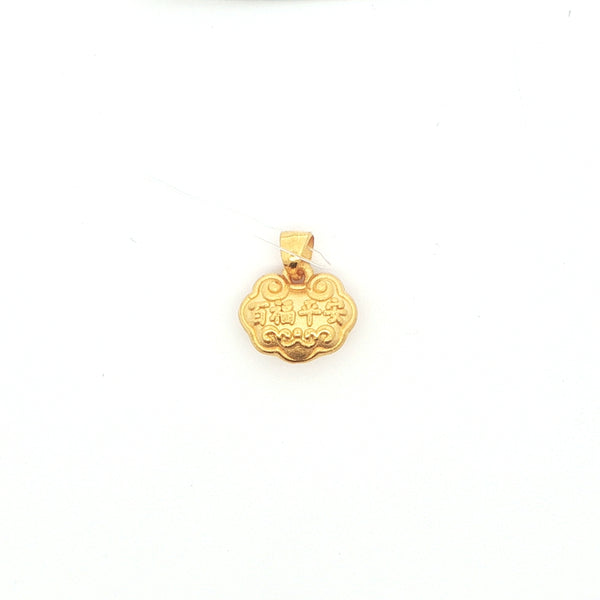 24k Safe and Fortune Pendant, Gold Jewellery Sydney Australia 