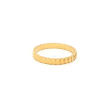 Modern Yellow 24k Gold Circular Motif Band Ring, Gold Jewellery Sydney Australia 