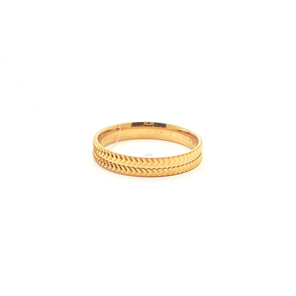 Textured 24k Yellow Gold Band Ring, Gold Jewellery Sydney Australia 