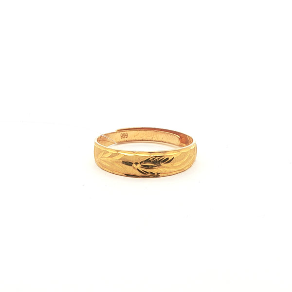 Elegant 24k Yellow Gold Band Expandable Ring, Gold Jewellery Sydney Australia 