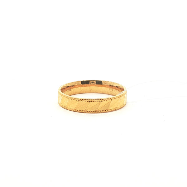 Classic 24k Gold Band Ring in Polished Finish, Gold Jewellery Sydney Australia 
