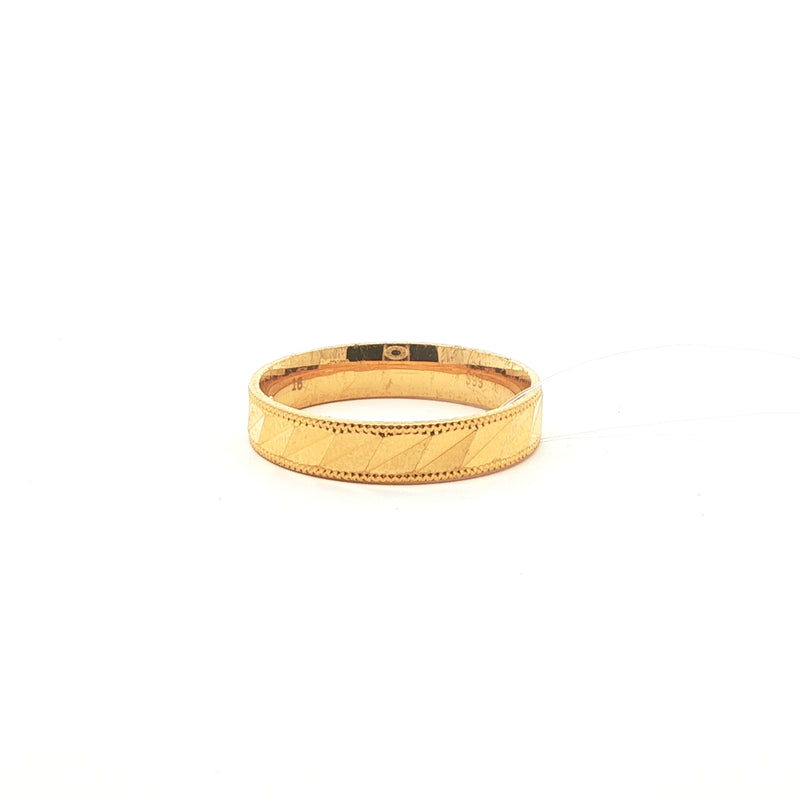 Classic 24k Gold Band Ring in Polished Finish, Gold Jewellery Sydney Australia 