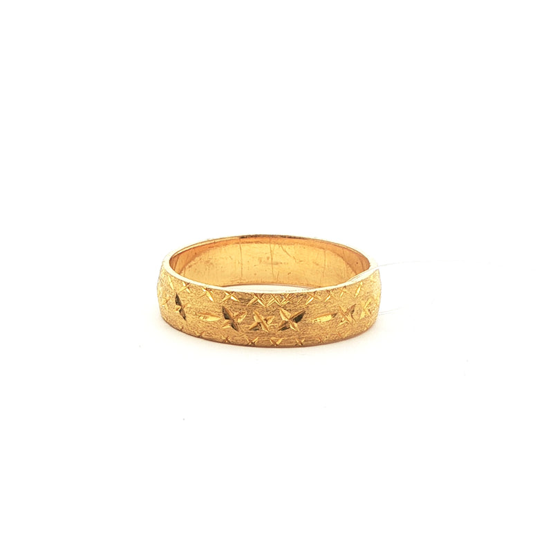 Classic 24k Yellow Gold Band Ring, Gold Jewellery Sydney Australia 