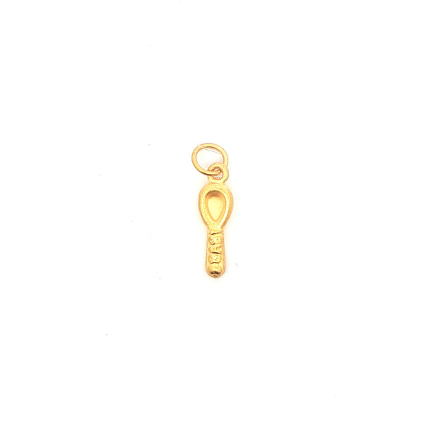 24k Golden Spoon Pendant, Gold Jewellery Sydney Australia 