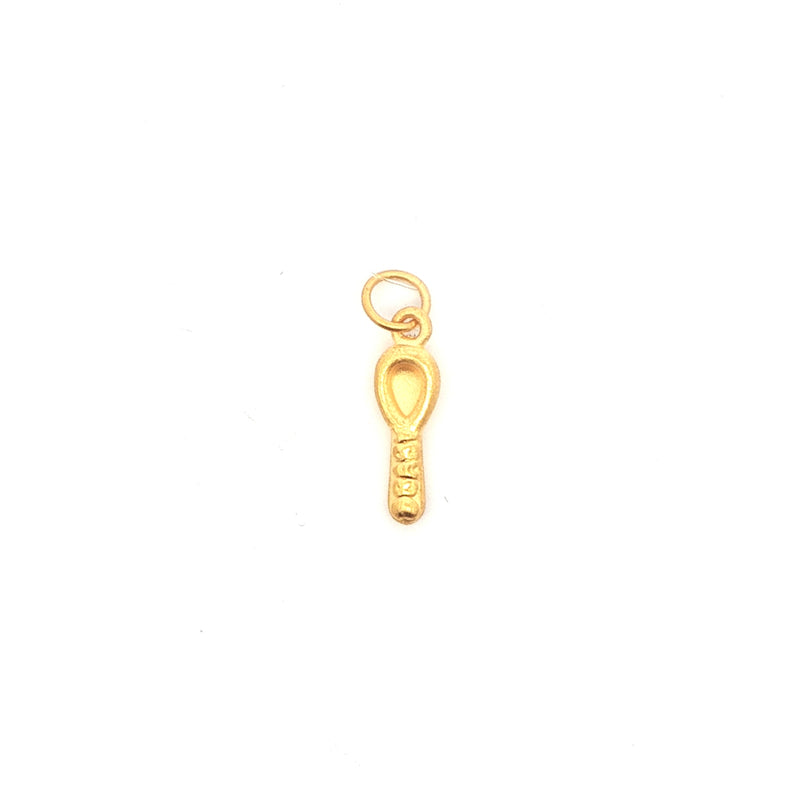 24k Golden Spoon Pendant, Gold Jewellery Sydney Australia 