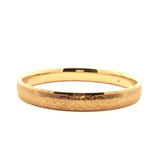 Elegant Yellow Gold Floral Etched Bangle, Gold Jewellery Sydney Australia 