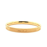 Elegant Gold Bangle with Rose Design, Gold Jewellery Sydney Australia 