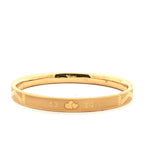 Elegant Gold Bangle with Rose Design, Gold Jewellery Sydney Australia 