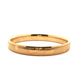 Classic Yellow Gold Flower Bangle, Gold Jewellery Sydney Australia 