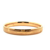 Classic Yellow Gold Flower Bangle, Gold Jewellery Sydney Australia 