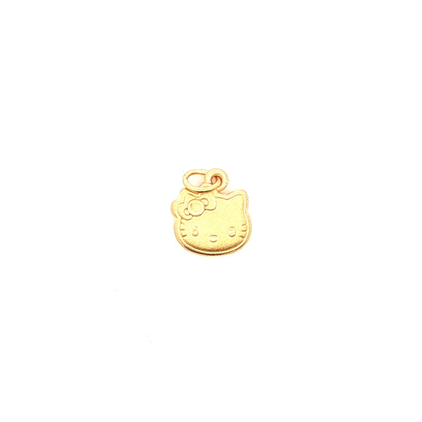 24k Hello Kitty Yellow Gold Pendant, Gold Jewellery Sydney Australia 