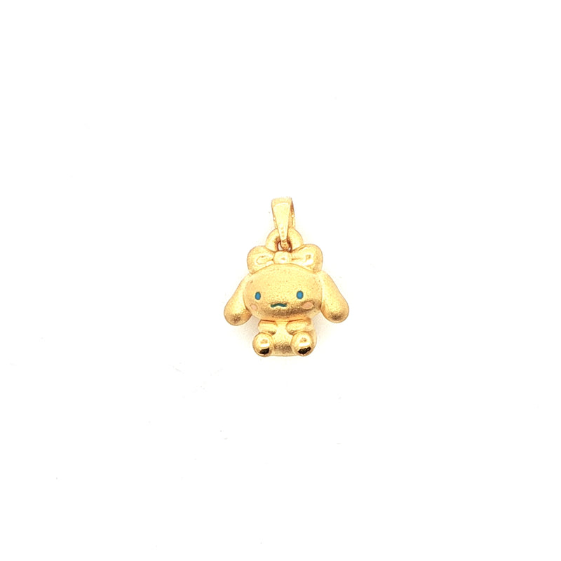 Playful Cinnamon 24k Yellow Gold Pendant, Gold Jewellery Sydney Australia 