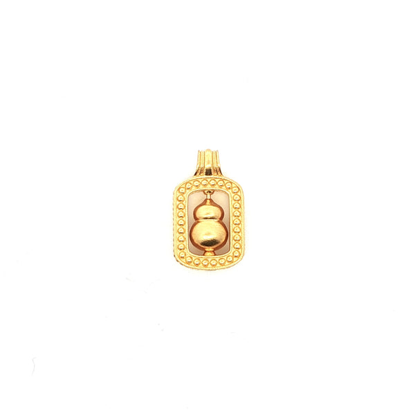 Yellow Gold Prosperity Pendant with Round Brilliant Cut Diamonds, Gold Jewellery Sydney Australia 
