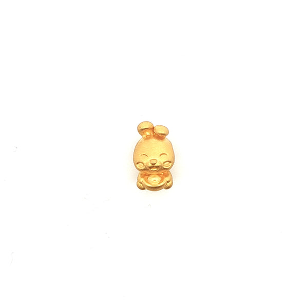 24k Fortune Bunny Rabbit Bracelet Charm, Gold Jewellery Sydney Australia 