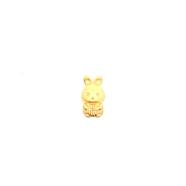 24k Rabbit Gold Bracelet Charm, Gold Jewellery Sydney Australia 