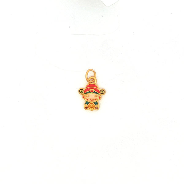 God Of Wealth Pendant, Gold Jewellery Sydney Australia