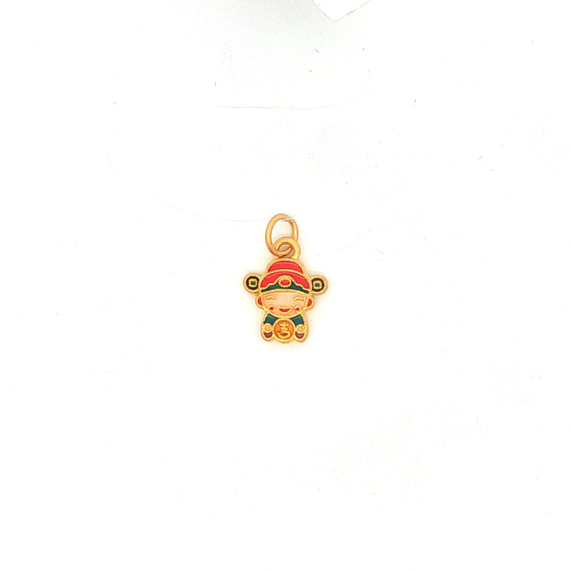 God Of Wealth Pendant, Gold Jewellery Sydney Australia