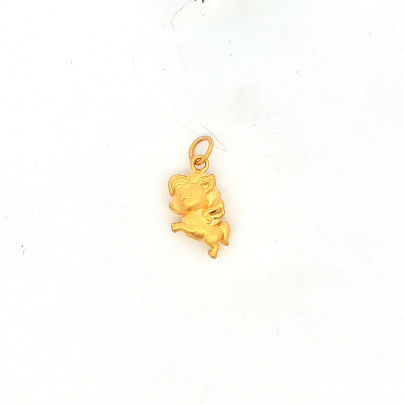 24K Flying Horse Pendant, Gold Jewellery Sydney Australia 