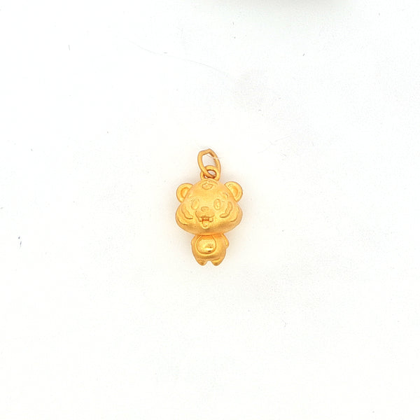 Year of the Tiger Yellow Gold Pendant, Gold Jewellery Sydney Australia 