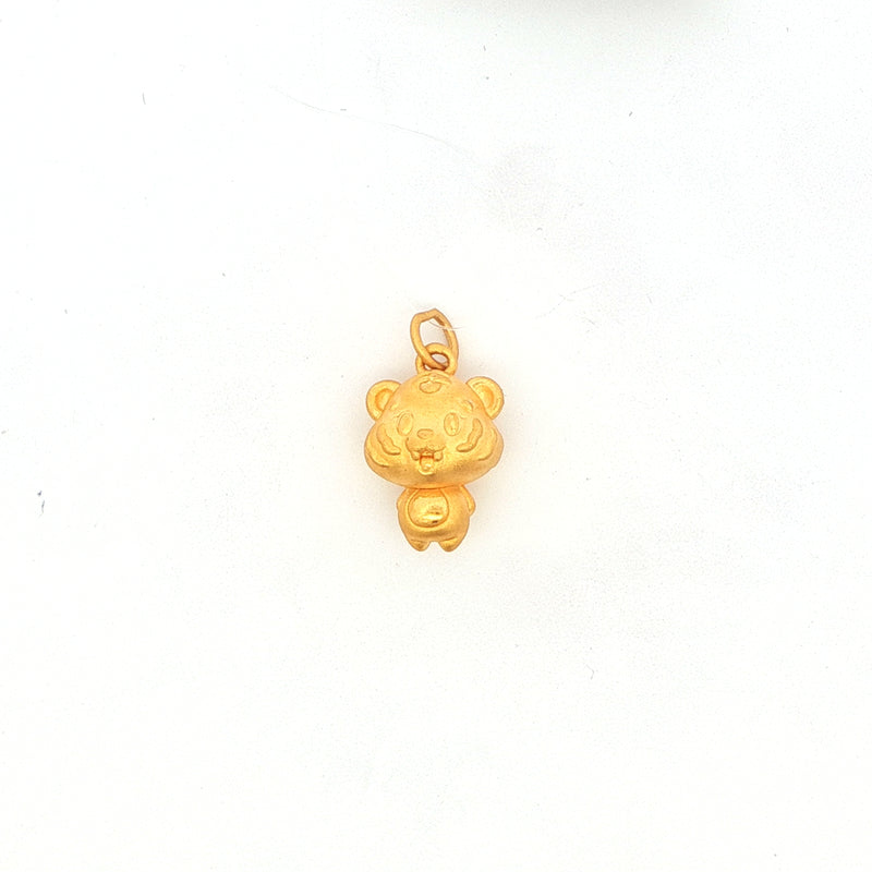 Year of the Tiger Yellow Gold Pendant, Gold Jewellery Sydney Australia 