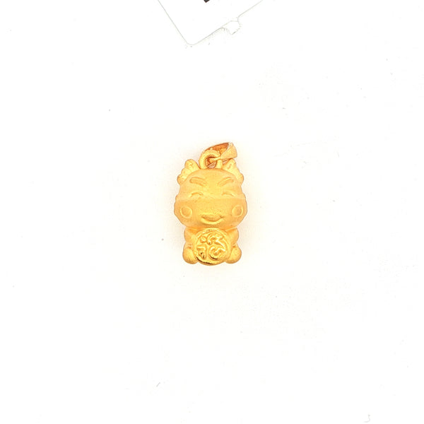24k Fortune Cow Pendant, Gold Jewellery Sydney Australia 