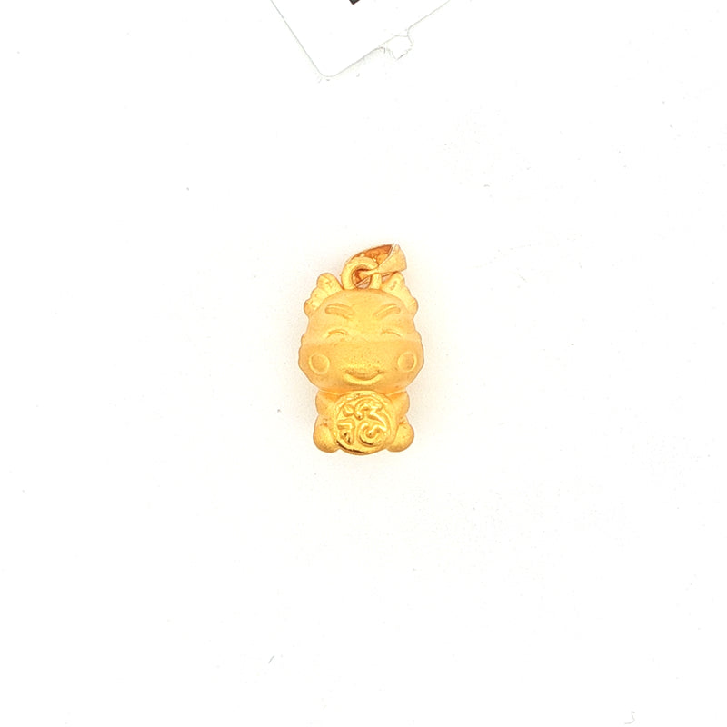 24k Fortune Cow Pendant, Gold Jewellery Sydney Australia 