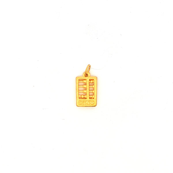 Yellow Gold Abacus Pendant, Gold Jewellery Sydney Australia 
