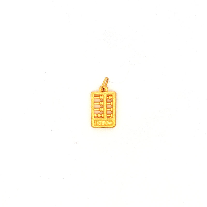 Yellow Gold Abacus Pendant, Gold Jewellery Sydney Australia 