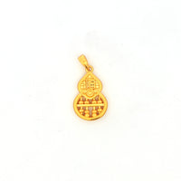24k Yellow Gold Chinese Abacus Gourd Pendant